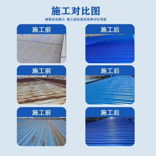 定制水性金属漆防锈防水免打磨除锈防腐机械设备彩钢瓦翻新专用漆