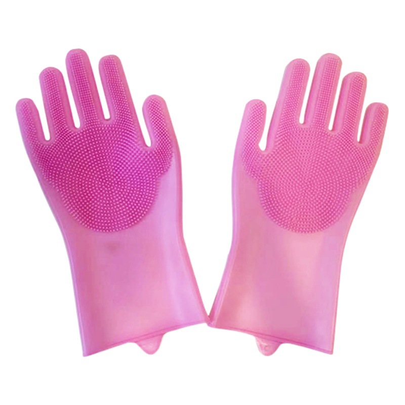 Guantes de dedo de gato guantes para mascotas cepillo de baño perro pelo flotante anti-arañazos masaje de silicona guantes de gato