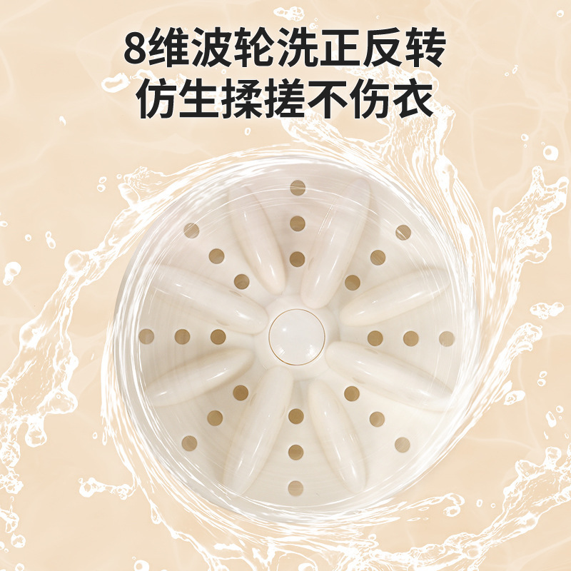 新品爆款全自动小型用便携双桶内衣内裤清洗双桶迷你洗衣机洗袜子|undefined