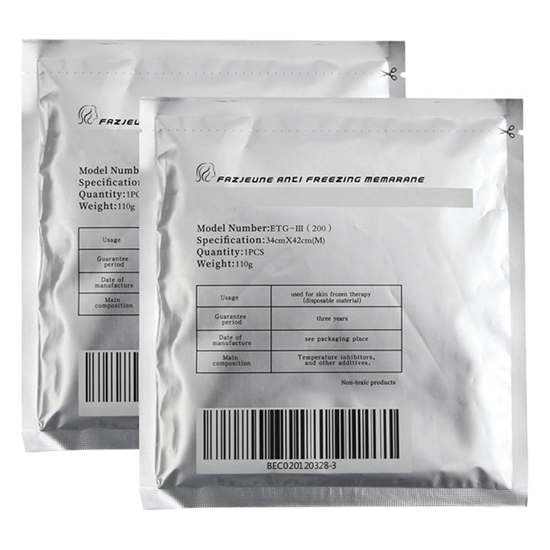 Película congelada película anticongelante engrosada instrumento congelado consumibles de instrumentos de belleza especiales Ventas directas de la fábrica de películas congeladas