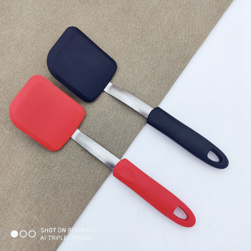 Small and medium-sized silicone biscuit cake spatula, non-stick spatula, DIY fried egg steak spatula without damaging the pot