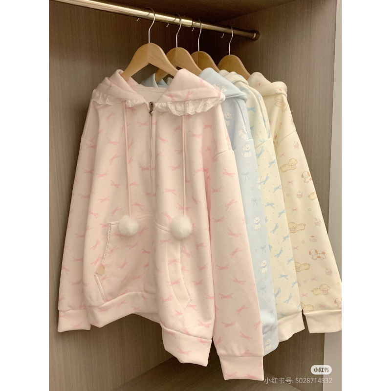 秋と冬のデザインベルベット厚みのあるプリントジャケットスウェットシャツトップ女性の新しいライトカラー 13 行女性の卸売|undefined