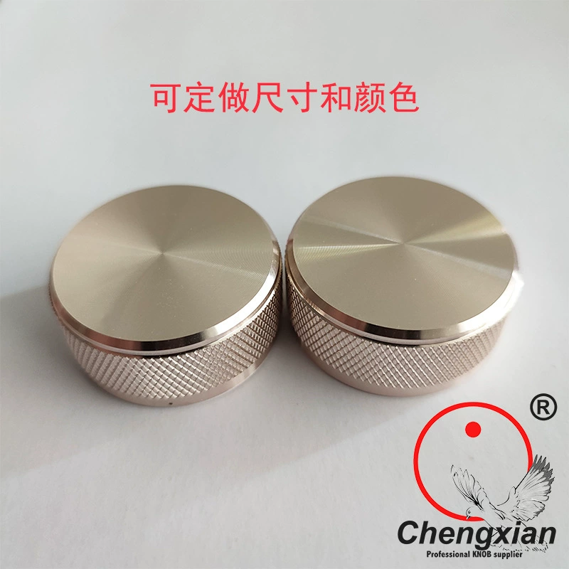 Потенциометр из алюминиевого сплава диаметр 36 высокий 15 цвет шампанского с накаткой многоугольный корпус аудиоусилитель ручка регулировки громкости цветочный вал