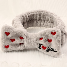 新款韩国珊瑚绒洗脸束发带珍珠化妆面膜头箍外出头饰厂家批发