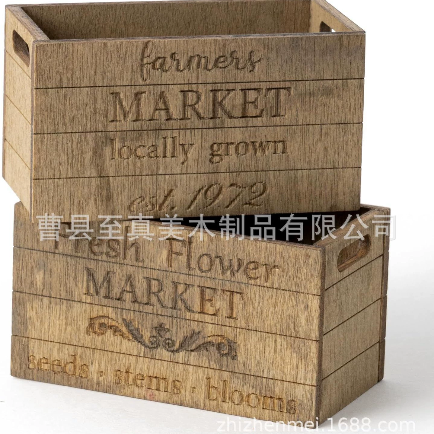 Деревянный ящик для хранения предметов домашнего обихода, простой ретро-дизайн, большая вместимость, деревянная рамка