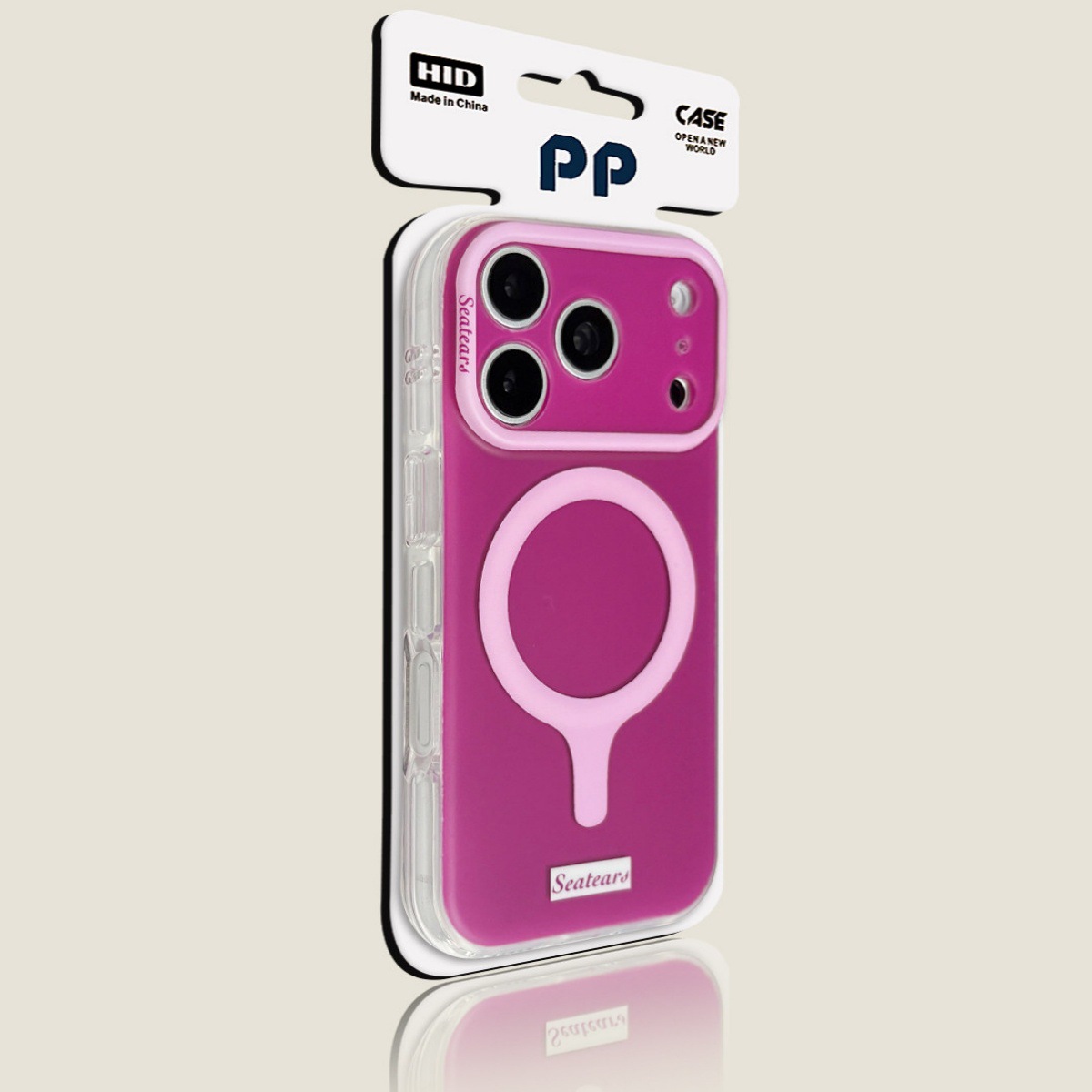 Funda Magnética para iPhone 17 Pro Max y 16 de Acrílico con Absorción Magnética y Anti-caídas