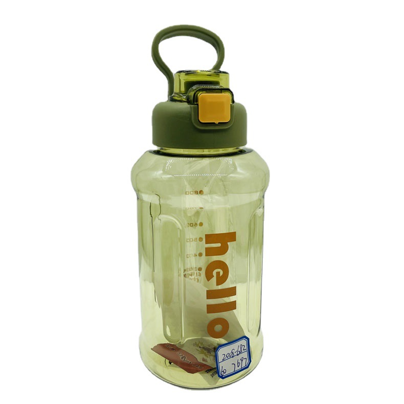 Nueva tonelada barril 1300ml grandes deportes portátil PC paja de plástico hombres y mujeres de gran capacidad de agua de plástico taza