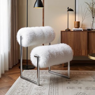 Medieval Style Acerbis Due Più Wool Single Sofa Chair Living Room Bedroom Leisure Chair Designer Dining Chair