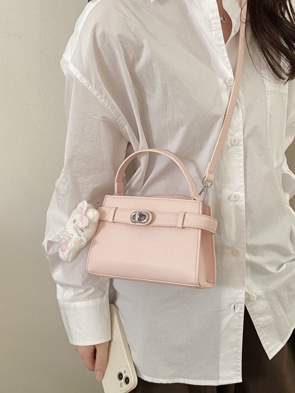 Textura de alta calidad nicho bolso de mano pequeño bolso de mujer nuevo ligeramente lujoso estampado lichi bolso Kylie bolso de mochila de estilo exterior