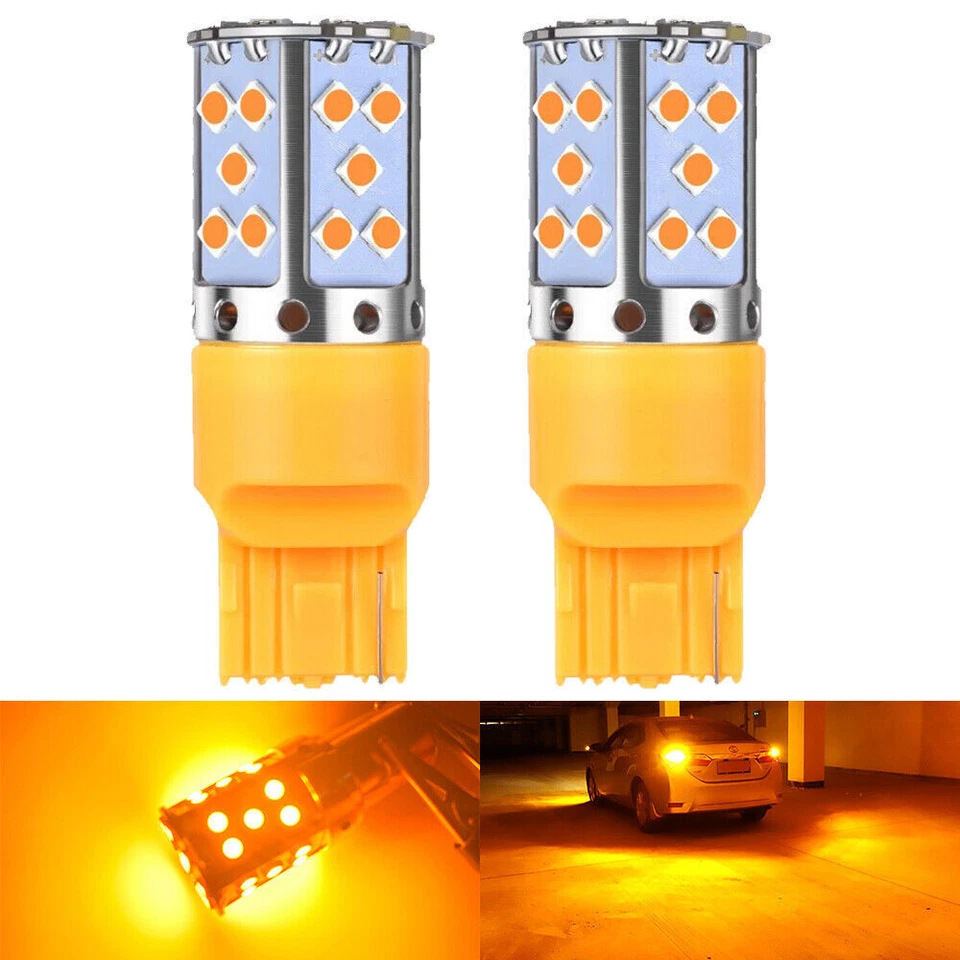 Auto LED decodificado luz de dirección estroboscopica resaltado 1156 3030 35SMD luz de freno 1157 luz trasera T20