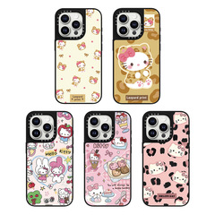 CASE三丽鸥凯蒂KT猫甜点美乐蒂iPhone16ProMax苹果15手机壳17镜面