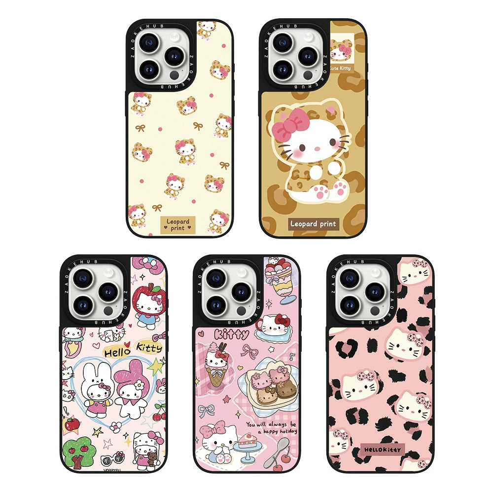Сэнрио, яблоко, iPhone 15, чехол для телефона, iphone, 16promax, зеркальный эффект
