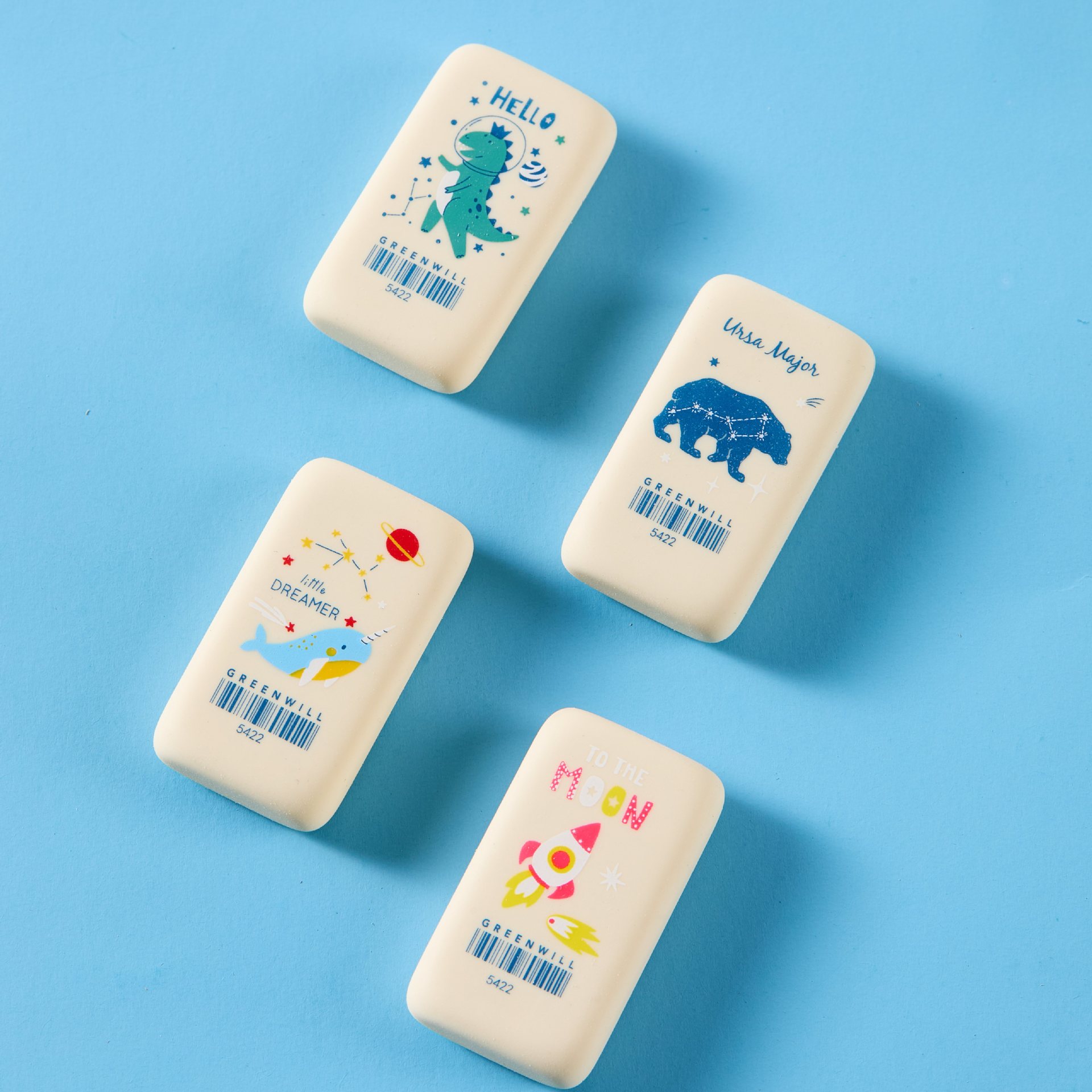 TPE dibujos animados nuevo estilo como una toallita para la piel linda sin dejar marcas, limpia el borrador de dibujo con lápiz de estudiante, elemento de arte