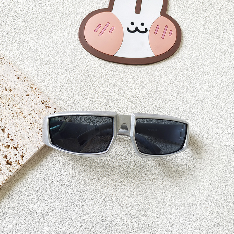 Cute Solid Color Resin Special-Shaped Mirror Full Frame Kids Sunglasses display picture 9