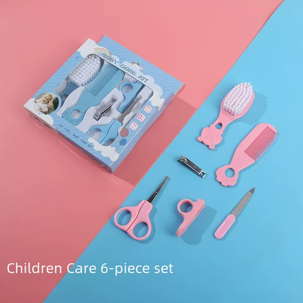 Baby Care Supplies suit Baby Comb Brush Scissors Care Kit Baby Care 6 Pieces suit