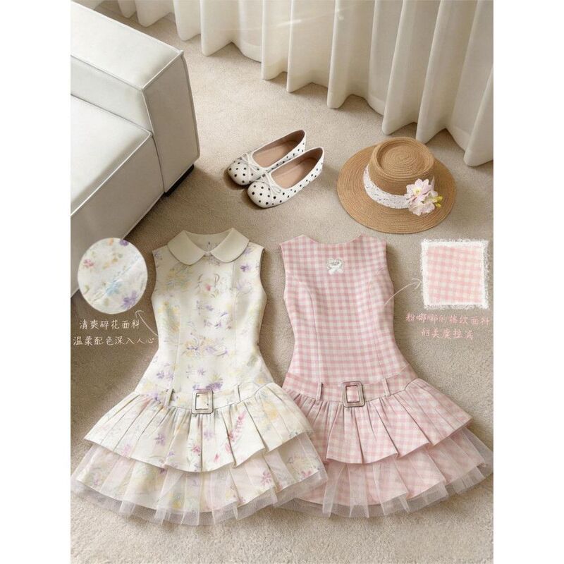 Now Available: Sweet Floral Shadow Dress with a Fresh and Gentle Vibe, New Summer Style with a Gentle Design and Puffy Skirt for Women