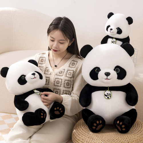 Crossbody bag, red panda, play doll, school bag pendant, internet celebrity toy doll, cute scratching machine rag doll