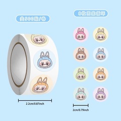 爆型labubu漫画シール布かわいいマトラ周辺の手帳には高颜値装飾シールが必要です