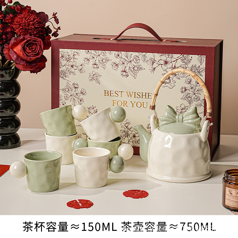 茶壶套装马克杯陶瓷家用乔迁新居订婚新婚结婚送新娘闺蜜礼物茶具|undefined
