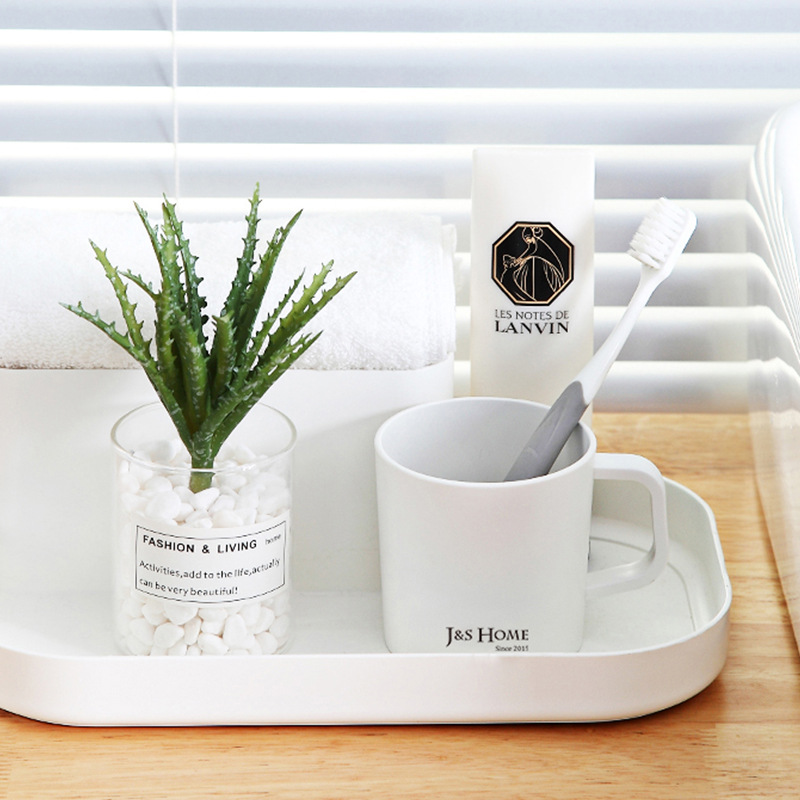 Enjuague bucal taza simple hogar plástico baño suministros color sólido pareja cepillo de dientes taza de lavado taza traje cepillo de dientes taza