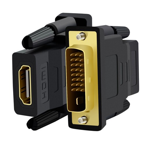 hdmi to dvi adapter 24+1 two-way mutual conversion TV computer connection monitor dvi to hdmi female conversion