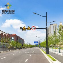 道路立柱式标志杆F型城市交通指示牌杆厂家直供道路交通标志牌杆