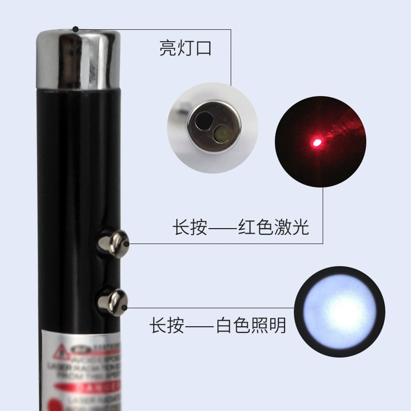 Интерактивная лазерная игрушка-удочка для кошек, USB/брелок, перезаряжаемая, случайный цвет