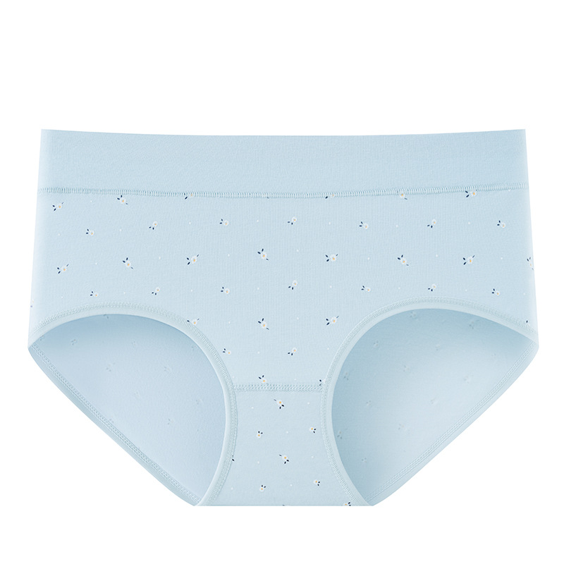 50 ropa interior de mujer sin costuras de cintura media de algodón puro 10A entrepierna antibacteriana transpirable pequeña ropa interior de mujer de algodón puro fresco