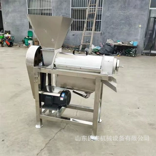 新鲜水果大型果汁压榨机 番茄蓝莓生姜榨汁机工业生姜破碎压汁机