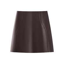 pu皮气质半身裙女2025新款时尚春秋季高腰显瘦a字垂坠感包臀短裙