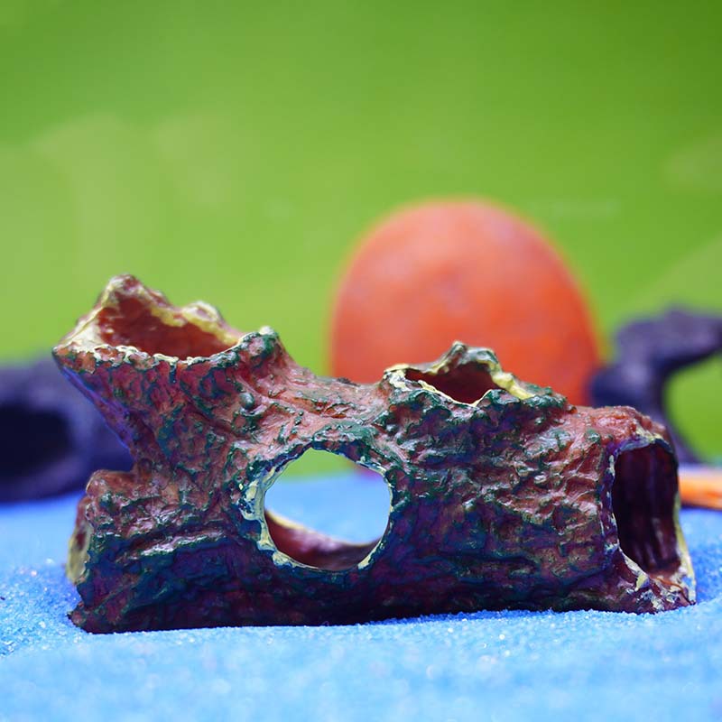 Paisaje ecológico, acuario doméstico, adornos de peces ornamentales, colgante, pecera pequeña, anguila marina, agujero de árbol de PVC, casa de refugio recomendada