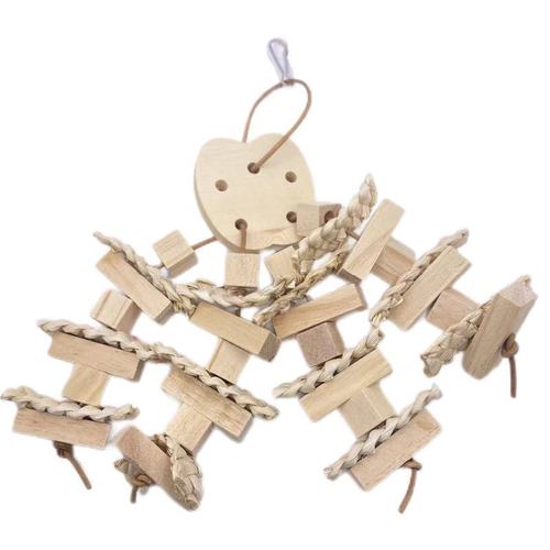 Parrot Chewing Toys Natural Wood Color Large and Medium Parrot Toys Bird Toys