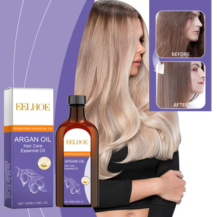 EELHOE Moroccan Nut Hair Care Essential Oil Moisturizing and Moisturizing Dry Hair Soft Aromatic Hair Care Essential Oil