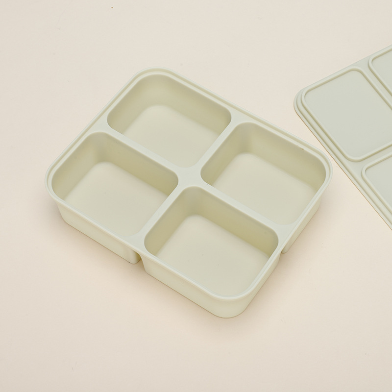 4칸 어린이 식품 보충 상자 - 과일 녹색