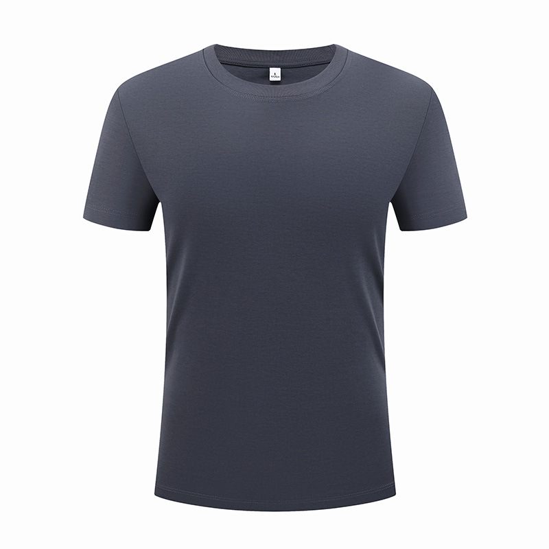 Camiseta de manga corta para hombre, de algodón y poliéster, de lujo ligero, de alta gama, color blanco puro, estilo casual, para verano, personalizada, paquete de 60 unidades image 12