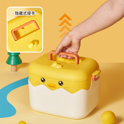 Broken-shell chicken medicine box household large-capacity cute medicine box full set of emergency medical care medical storage medicine small medicine box