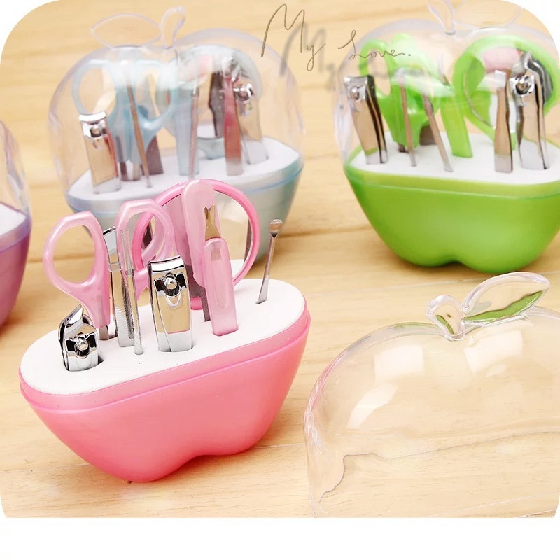 Baby Baby Nail Clipper Multi-function Apple 9-piece Tool Gift Children Nail Clipper suit Wholesale