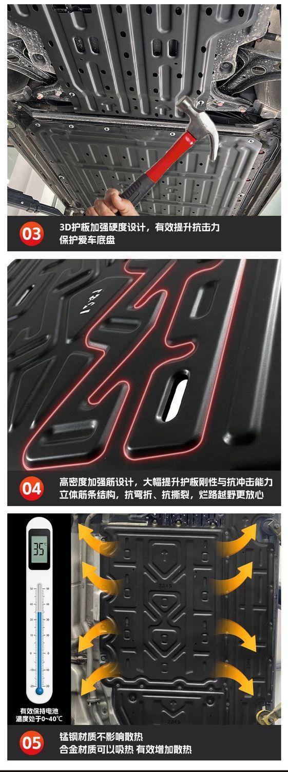Suitable for 26 models of Geely Xingyuan, this includes the chassis guard, motor and battery undercarriage protector, original factory full-package underbody shield