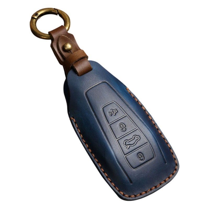 Применимо к чехлу для ключей Geely Бо Юэ Эмгранд Бо Руй Син Юэ Эмгранд Бо Руй Кожаный чехол для ключей от машины Crazy Horse