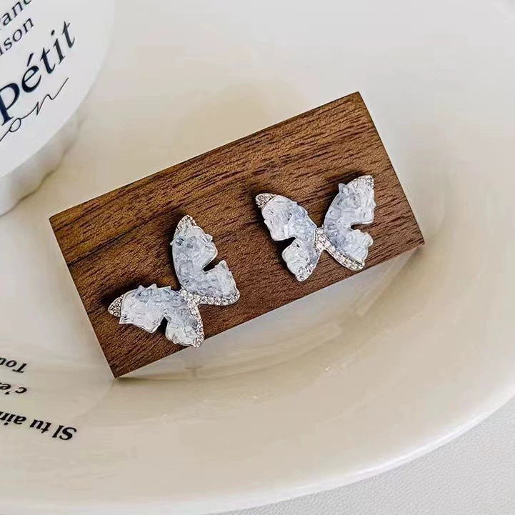 Серьги-кристаллы градиентного синего цвета ZheYan - маленький дизайн, ювелирная бижутерия класса Light Luxury