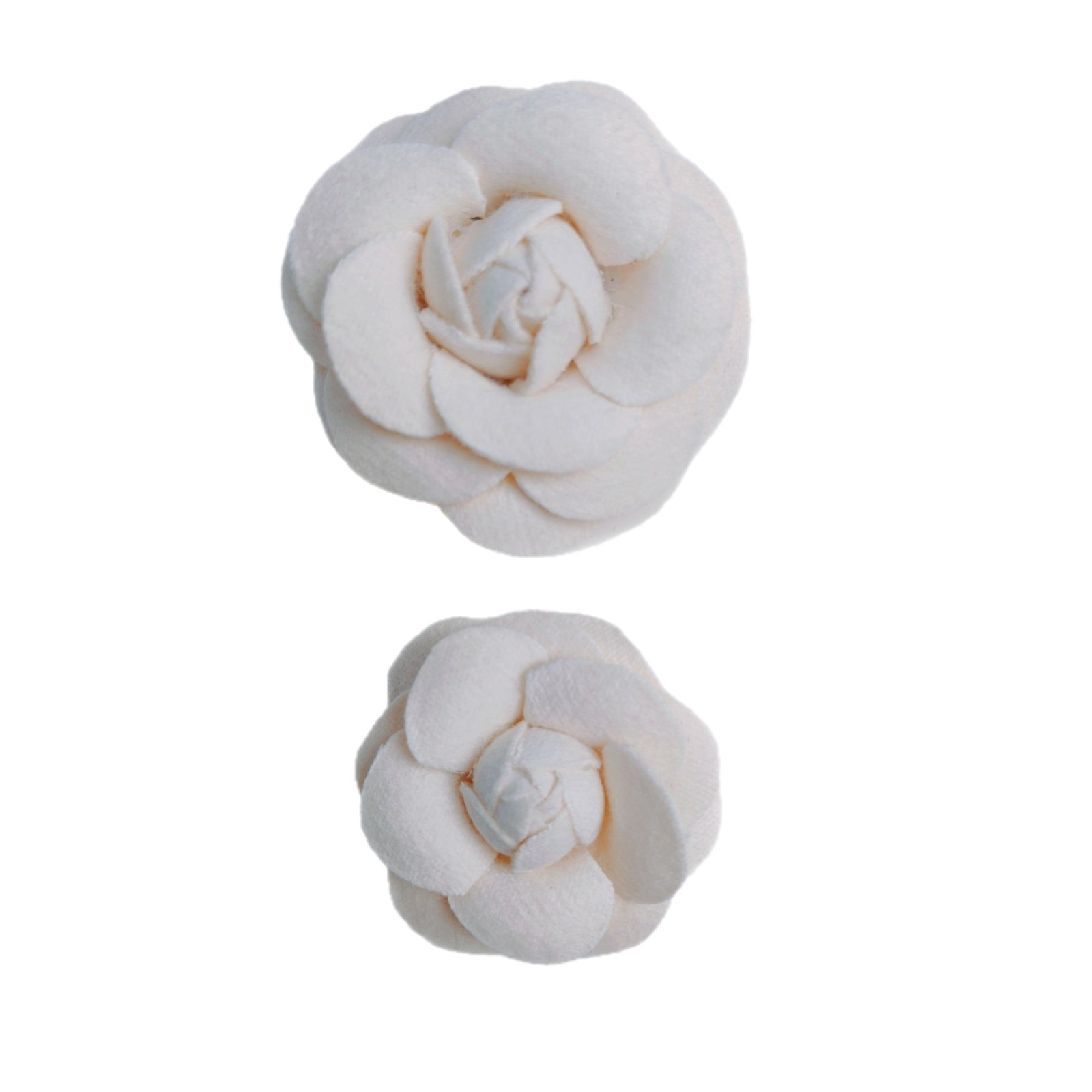 Handmade Camellia Brooch Floral Hair Accessory For Clothing_voghion.com