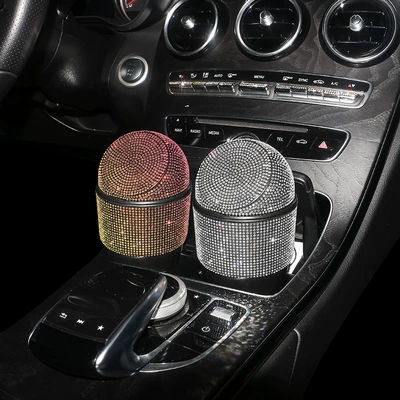 mini trash can central control — Car storage bag/box