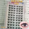 60 clusters of ten rows of glue-free baby eyelashes