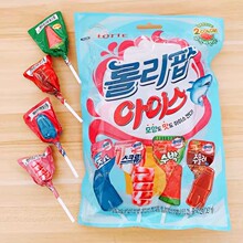 批发韩国进口零食品 乐天棒棒糖 冰淇淋棒棒糖132g*14包/箱