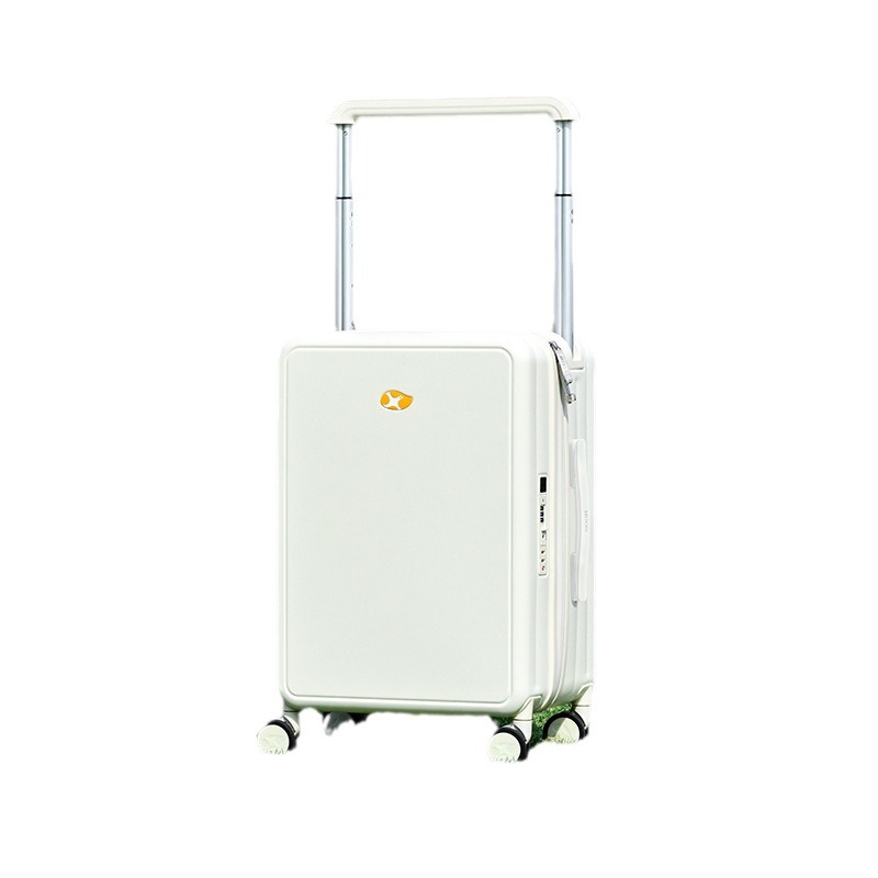 Vali nhựa PC cabin 20 inch mở nắp trước, thanh kéo rộng ở giữa, dung tích lớn — 53L thanh kéo rộng mở phía trước hành lý đóng gói năng lượng khổng lồ SF màu tím miễn phí vận chuyển