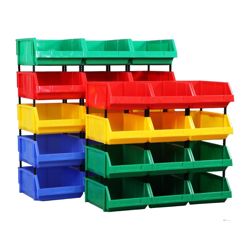 斜口塑料零件盒组合式元件盒螺丝工具盒物料配件盒仓储货架收纳箱
