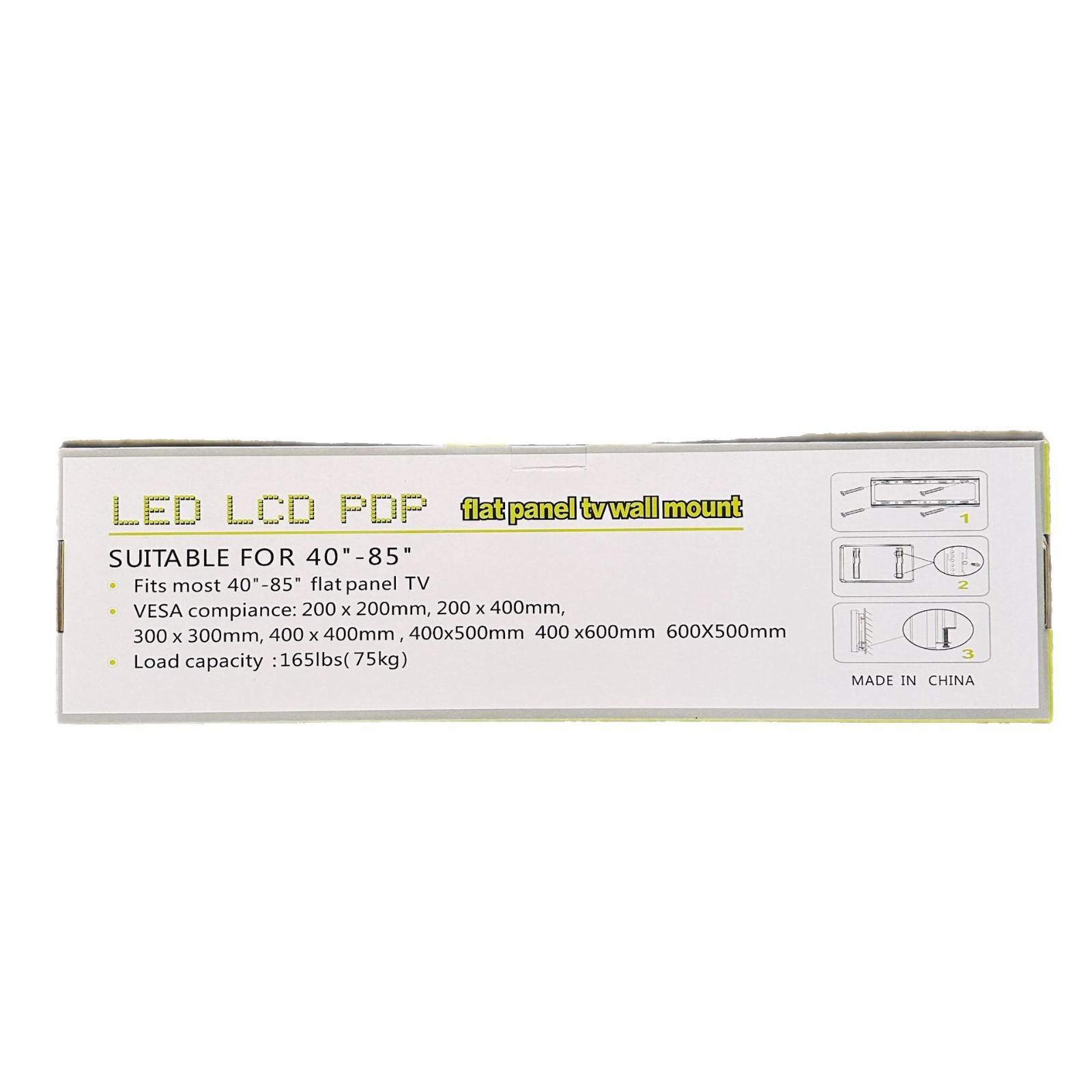 Soporte de pared para TV LCD de 40-85 pulgadas, soporte de pared para monitor de 55 pulgadas, 65 pulgadas, 70 pulgadas, 75 pulgadas, soporte universal para TV LED.