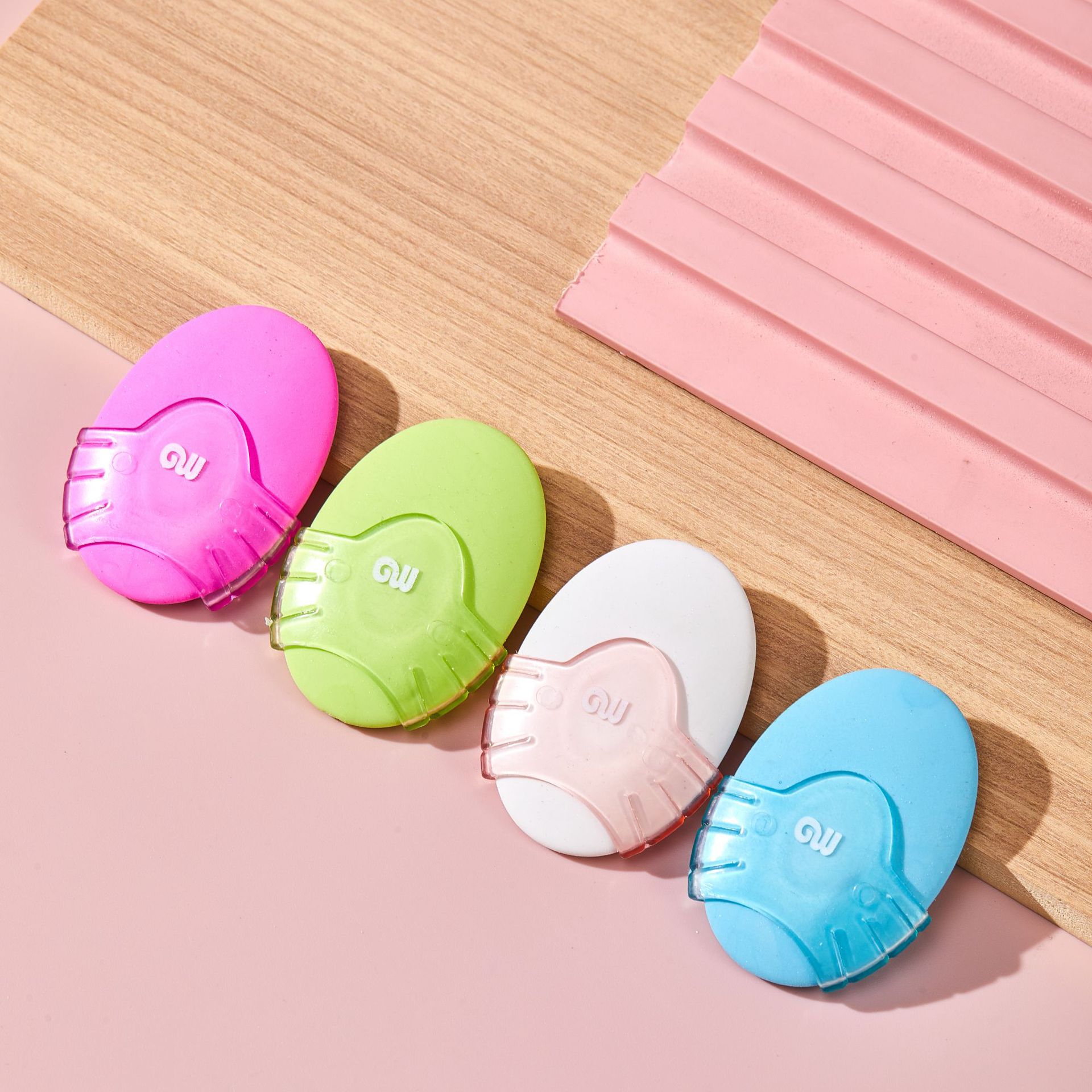 Highlight Eraser creativo para los estudiantes limpio sin escamas macarón lindo al por mayor mini