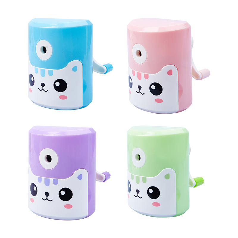 Gezhihappy 7809 sacapuntas creativo estudiante suministros pluma automática alimentación lápiz sacapuntas aleación acero cuchillo núcleo sacapuntas