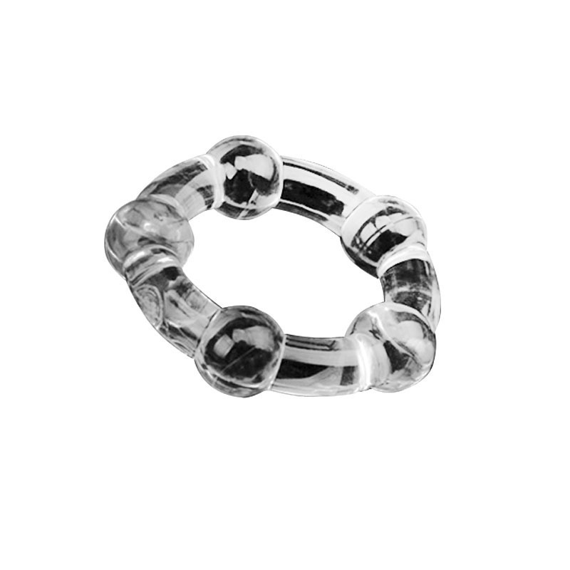 Bead Lock Penis Ring with Crystal Beads, Manual Delay Ring, Single Pack — detail image 7